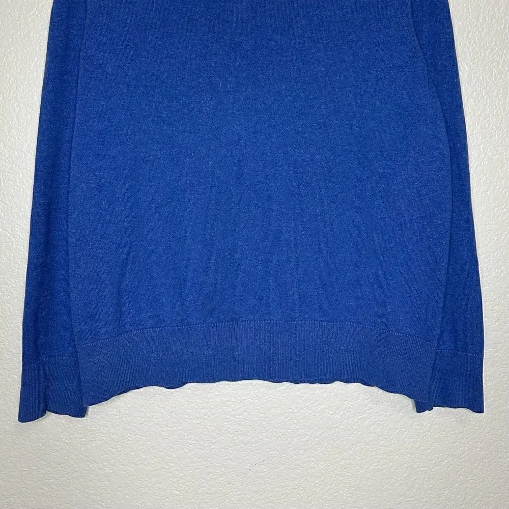 Banana Republic Cashmere Blend Blue V-neck Men's Sweater, Sz Large